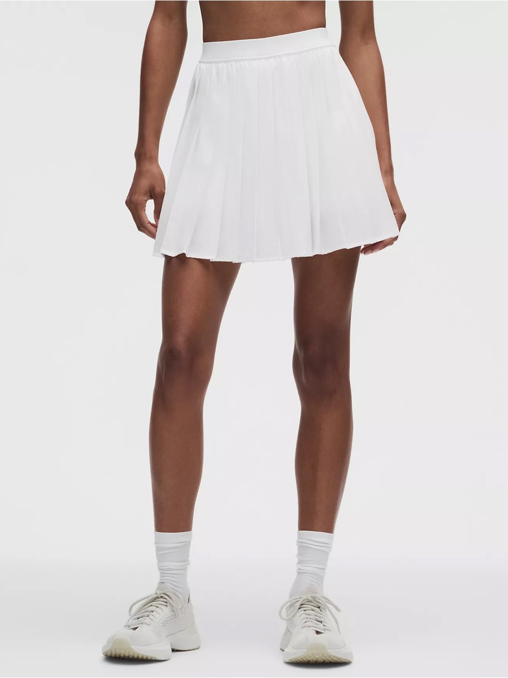 Lululemon High-Rise Pleated Tennis Skirt Long White 6